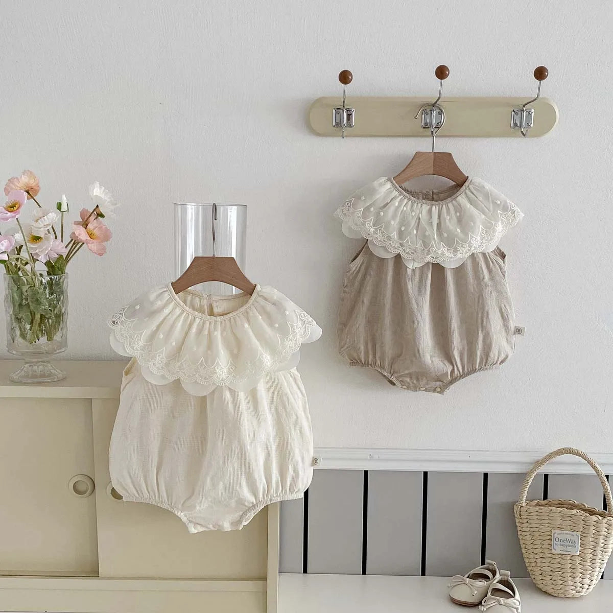 Clara Lace Bubble Romper
