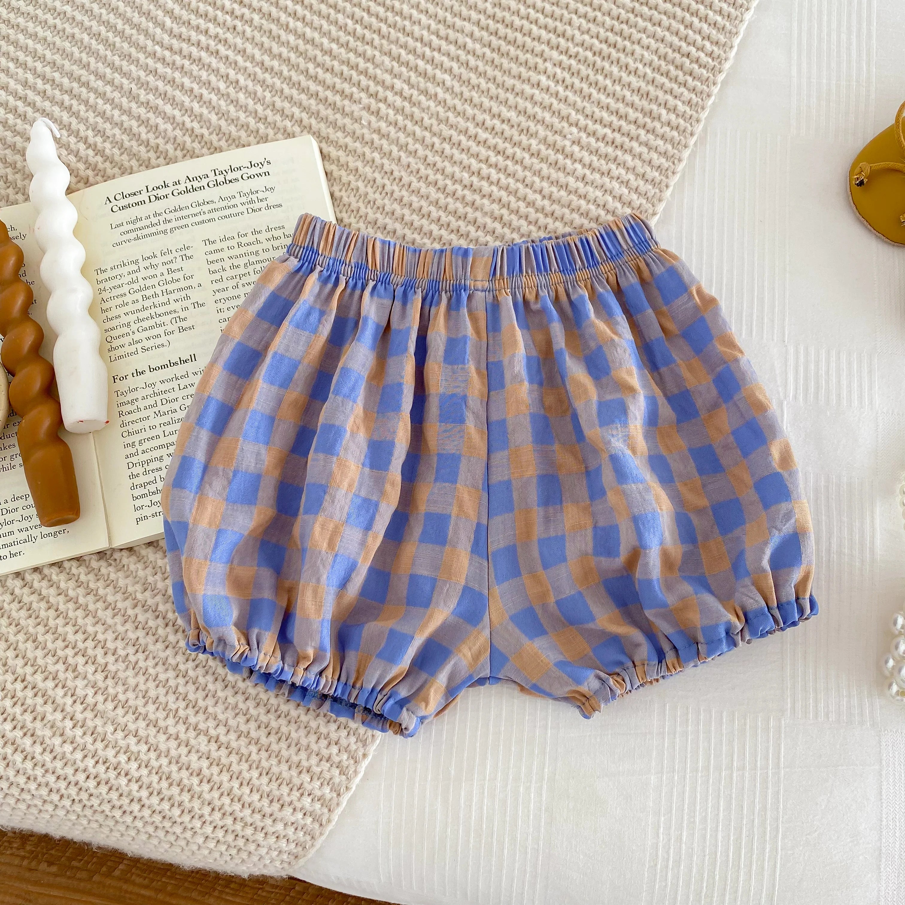Lavender Gingham Set