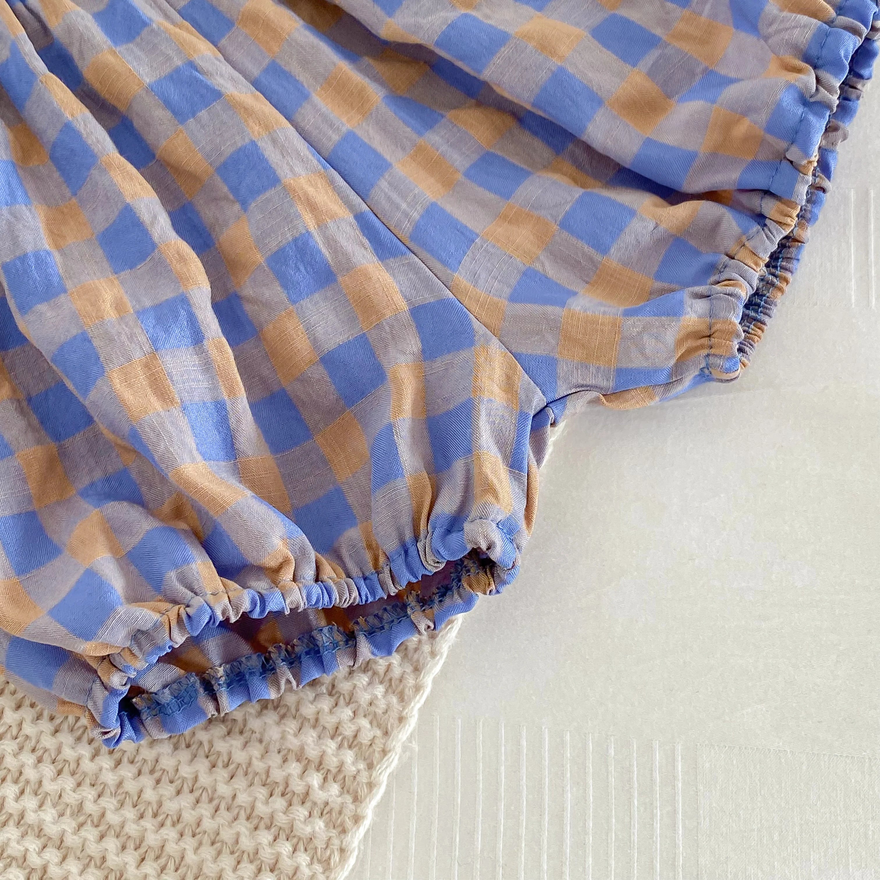 Lavender Gingham Set