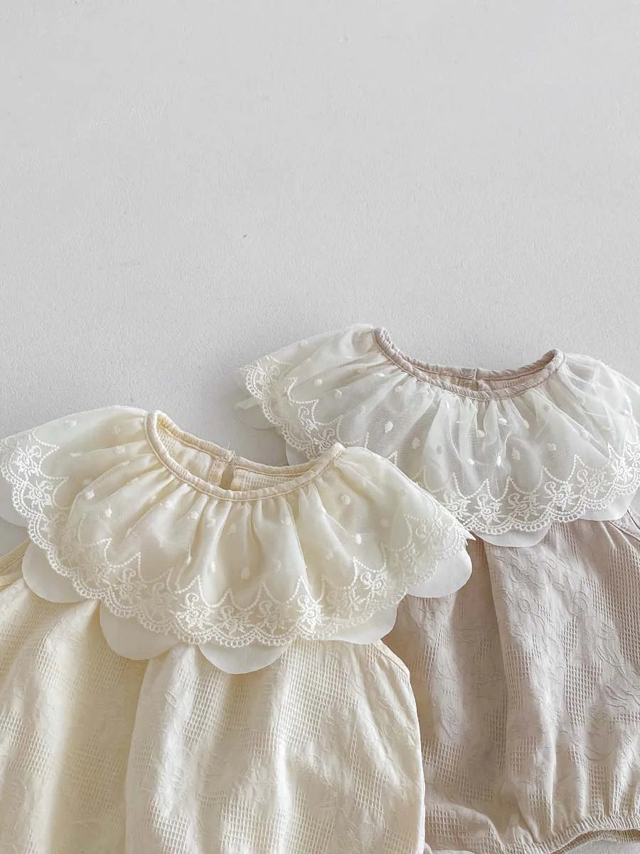 Clara Lace Bubble Romper