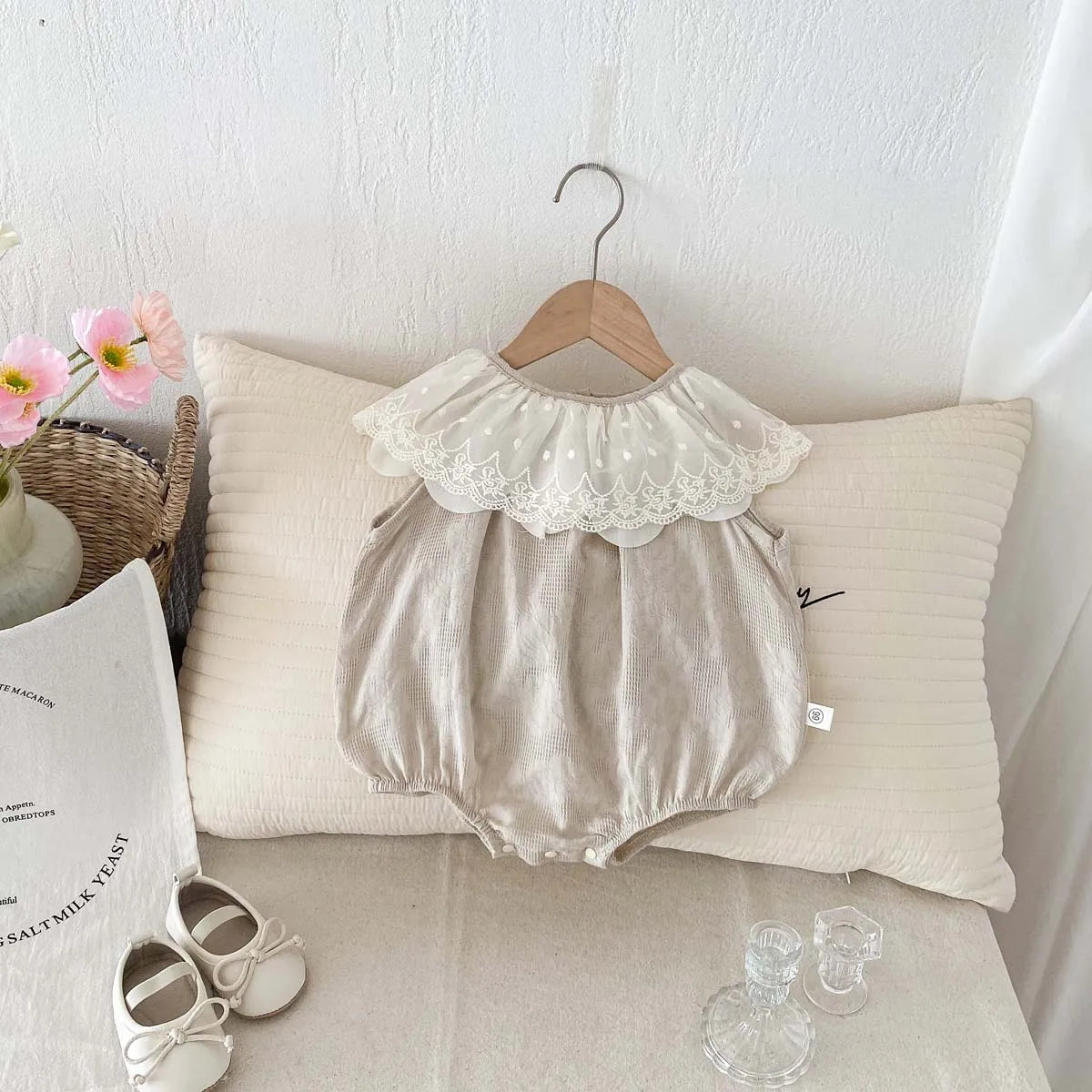 Clara Lace Bubble Romper