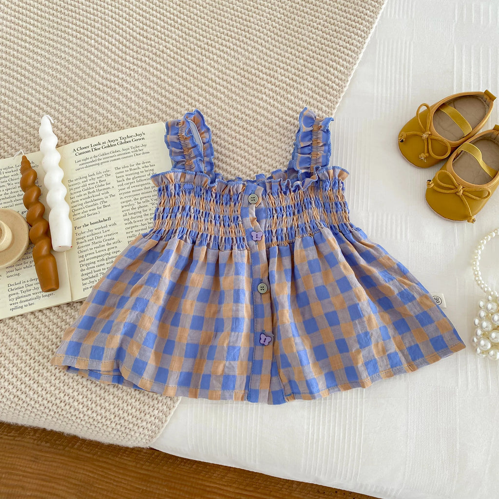Lavender Gingham Set