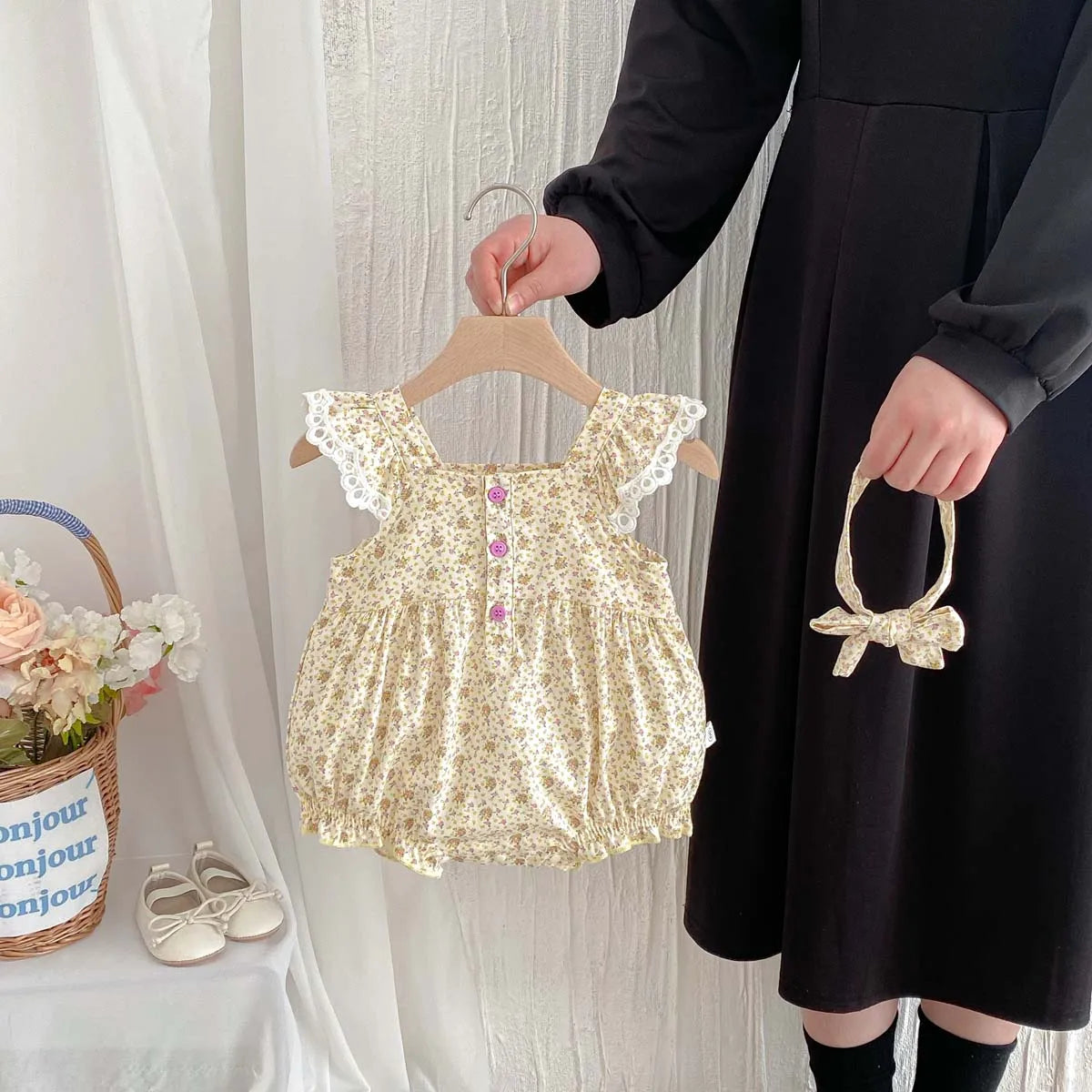 Sweet Pea Bubble Romper